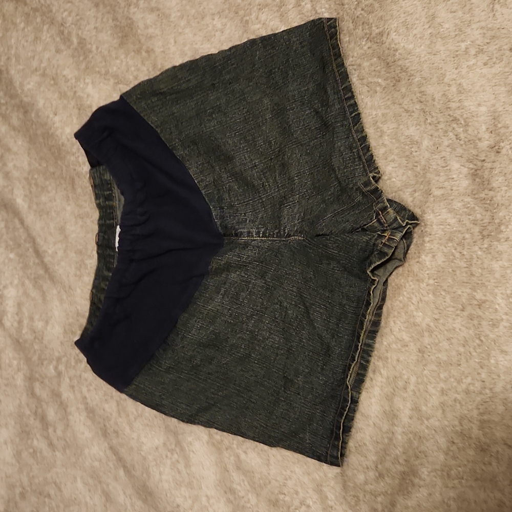 Bundle of Joy Maternity shorts, stretch, pockets EUC Denim jeans jean